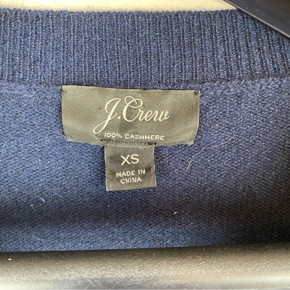 J. Crew Cashmere Crewneck Sweater Stars